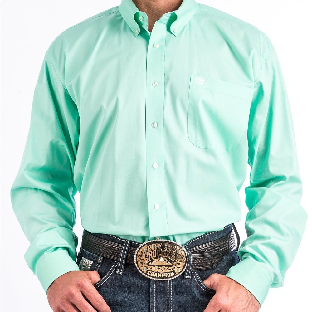 Van Heusen Flex Wrinkle Free Button-Up Dress Shirt - image 1